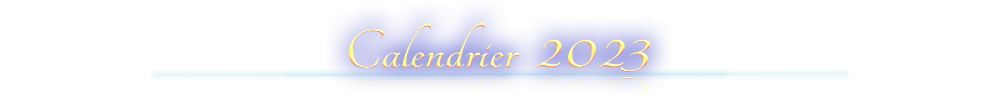 Titre or : Calendrier 2023