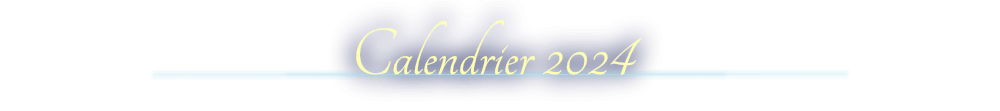 Titre or : Calendrier 2024
